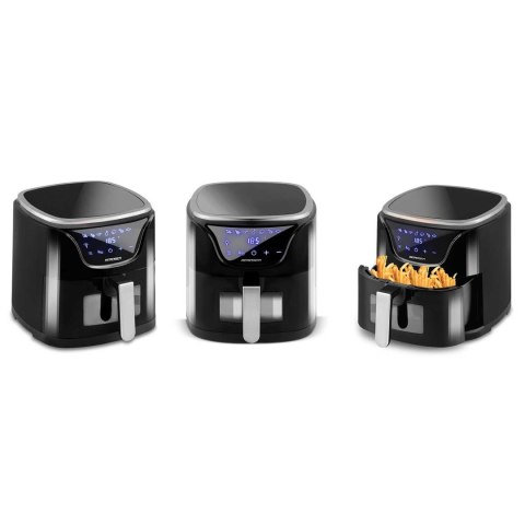 Frytkownica beztłuszczowa Air fryer BD-652 czarno-srebrna Frytkownica beztłuszczowa Air fryer BD-652 czarno-srebrna