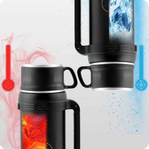 Termos próżniowy 1500 ml BD-781 czarny Termos próżniowy 1500 ml BD-781 czarny