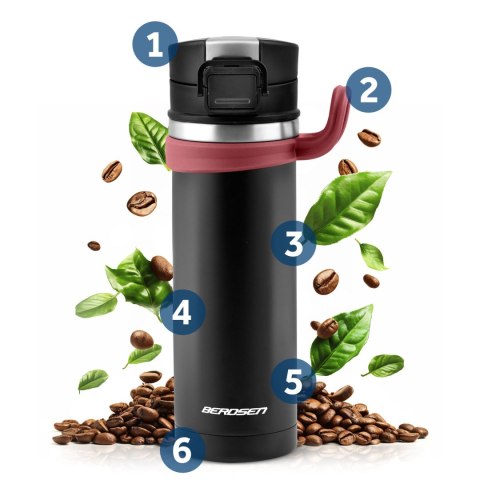 Termos próżniowy 450 ml BD-783 czarny Termos próżniowy 450 ml BD-783 czarny