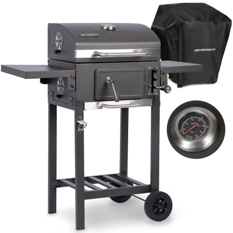 Grill węglowy z pokrowcem Berdsen BD-892 czarny Grill węglowy z pokrowcem Berdsen BD-892 czarny