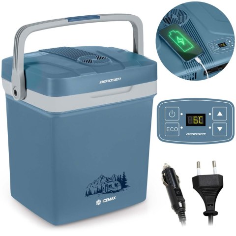 Lodówka turystyczna Berdsen Icemax 26 litry tryb ECO - niebieska Lodówka turystyczna Berdsen Icemax 26 litry tryb ECO - niebieska