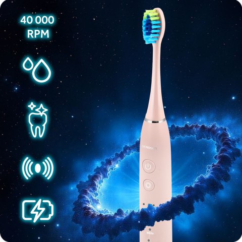Szczoteczka soniczna do zębów Berdsen Galaxy różowa Szczoteczka soniczna do zębów Berdsen Galaxy różowa