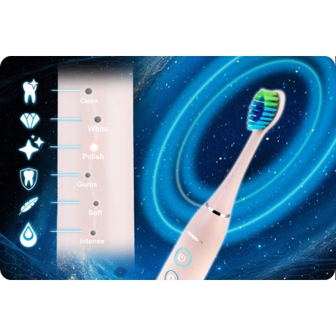 Szczoteczka soniczna do zębów Berdsen Galaxy różowa Szczoteczka soniczna do zębów Berdsen Galaxy różowa