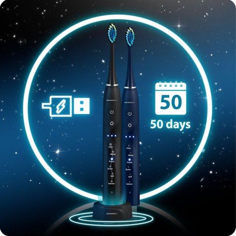 Szczoteczka soniczna do zębów zestaw 2 szt Berdsen Galaxy Duo Szczoteczka soniczna do zębów zestaw 2 szt Berdsen Galaxy Duo