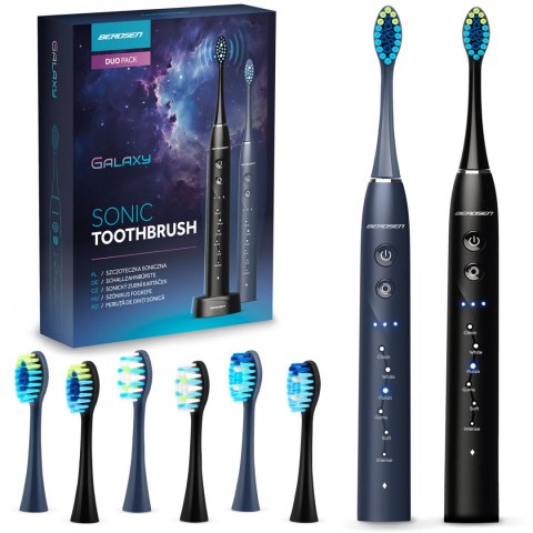 Szczoteczka soniczna do zębów zestaw 2 szt Berdsen Galaxy Duo Szczoteczka soniczna do zębów zestaw 2 szt Berdsen Galaxy Duo