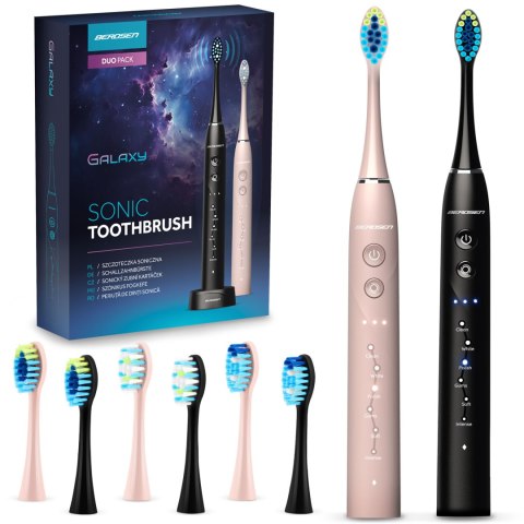 Szczoteczka soniczna do zębów zestaw 2 szt Berdsen Galaxy Duo Szczoteczka soniczna do zębów zestaw 2 szt Berdsen Galaxy Duo