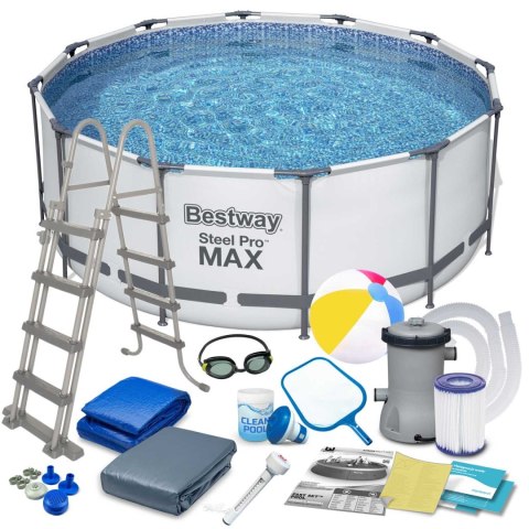 Basen ogrodowy stelażowy 366 x 122 cm 18w1 Bestway 56420 Basen ogrodowy stelażowy 366 x 122 cm 18w1 Bestway 56420