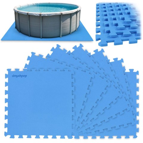 Mata piankowa pod basen puzzle 50 x 50 cm 8 szt Mata piankowa pod basen puzzle 50 x 50 cm 8 szt