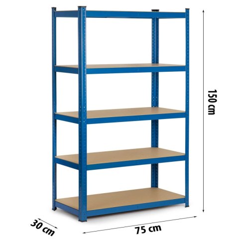 Regał metalowy magazynowy 150 x 75 x 30 Humberg 4842 Regał metalowy magazynowy 150 x 75 x 30 Humberg 4842
