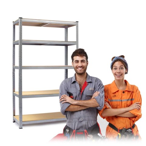 Regał metalowy magazynowy 150 x 75 x 30 cm Humberg 4840 Regał metalowy magazynowy 150 x 75 x 30 cm Humberg 4840