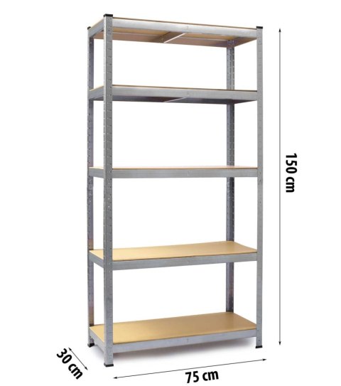 Regał metalowy magazynowy 150 x 75 x 30 cm Humberg HR-810 Regał metalowy magazynowy 150 x 75 x 30 cm Humberg HR-810