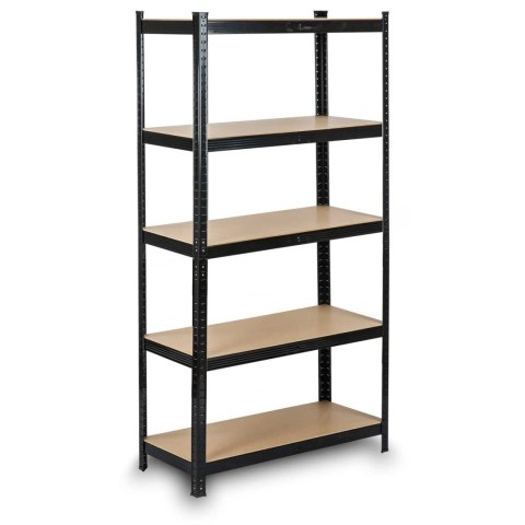 Regał metalowy magazynowy 150 x 75 x 30 cm Humberg HR-811 czarny Regał metalowy magazynowy 150 x 75 x 30 cm Humberg HR-811 czarny
