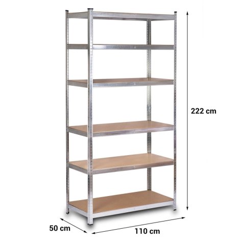 Regał metalowy magazynowy 222 x 110 x 50 cm Humberg HR-815 Regał metalowy magazynowy 222 x 110 x 50 cm Humberg HR-815