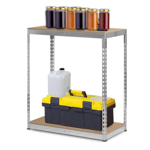 Regał metalowy magazynowy 183 x 90 x 45 cm Humberg HR-700 srebrny Regał metalowy magazynowy 183 x 90 x 45 cm Humberg HR-700 srebrny