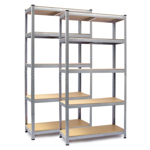 Regał metalowy magazynowy zestaw 2 szt 180 x 90 x 40 cm Humberg HR-812 Regał metalowy magazynowy zestaw 2 szt 180 x 90 x 40 cm Humberg HR-812