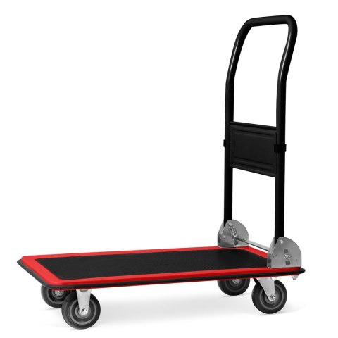 Wózek transportowy platformowy HM-506 czarno-czerwony Wózek transportowy platformowy HM-506 czarno-czerwony