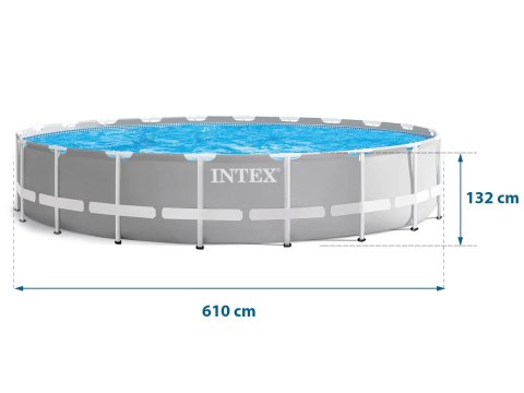 Basen ogrodowy stelażowy 610x132 cm 18w1 INTEX 26756 Basen ogrodowy stelażowy 610x132 cm 18w1 INTEX 26756