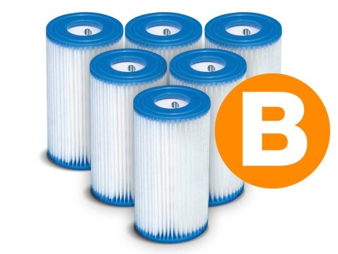 Filtr do pompy komplet Typ B 6 szt INTEX 29005 x6 Filtr do pompy komplet Typ B 6 szt INTEX 29005 x6