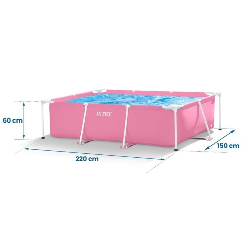 Basen ogrodowy stelażowy 220 x 150 x 60 cm 2w1 INTEX 28266 Basen ogrodowy stelażowy 220 x 150 x 60 cm 2w1 INTEX 28266