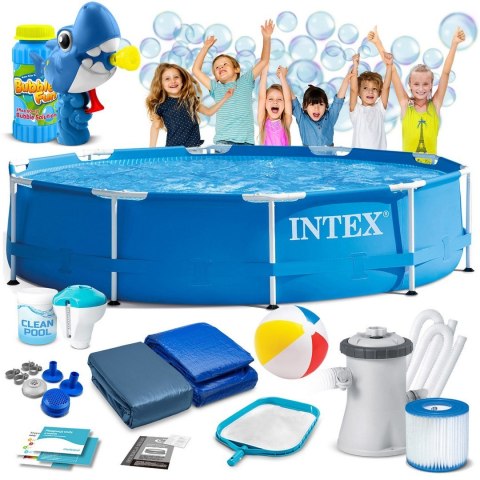 Basen ogrodowy stelażowy 305 x 76 cm 15w1 INTEX 28202 + maszynka do baniek GRATIS Basen ogrodowy stelażowy 305 x 76 cm 15w1 INTEX 28202 + maszynka do baniek GRATIS