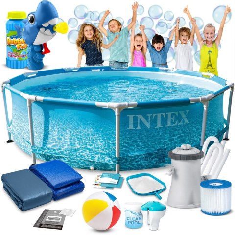 Basen stelażowy 305x76 cm 16w1 INTEX 28208 + maszynka do baniek GRATIS Basen stelażowy 305x76 cm 16w1 INTEX 28208 + maszynka do baniek GRATIS