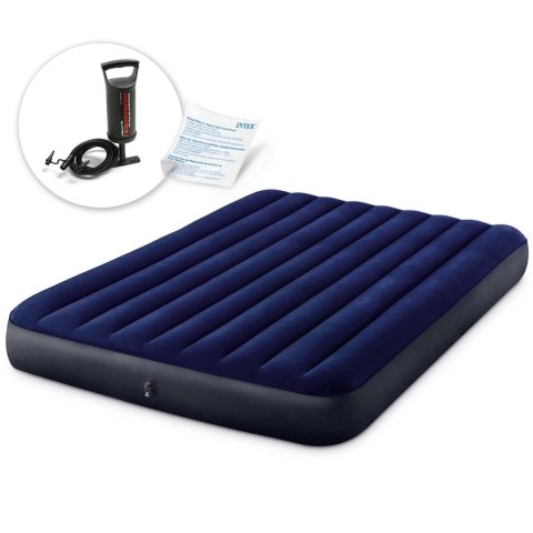 Materac dmuchany 203x152x25 cm z pompką tłokową INTEX 64759 Materac dmuchany 203x152x25 cm z pompką tłokową INTEX 64759