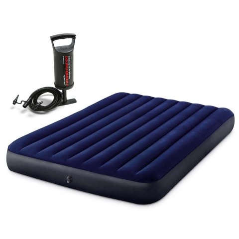 Materac dmuchany 203x152x25 cm z pompką tłokową INTEX 64759 Materac dmuchany 203x152x25 cm z pompką tłokową INTEX 64759