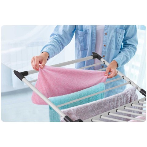 Suszarka na pranie stojąca rozkładana Lina 22 mb biała Suszarka na pranie stojąca rozkładana Lina 22 mb biała
