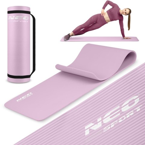 Mata do ćwiczeń 183 x 60 x 1 cm Neo-Sport - 192201 fioletowa Mata do ćwiczeń 183 x 60 x 1 cm Neo-Sport - 192201 fioletowa