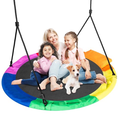 Huśtawka bocianie gniazdo Swingo XXL wielokolorowa 120 cm Huśtawka bocianie gniazdo Swingo XXL wielokolorowa 120 cm