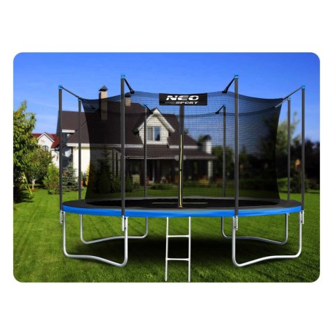 Trampolina ogrodowa 13ft/404cm z siatką wewnętrzną i drabinką Neo-Sport Trampolina ogrodowa 13ft/404cm z siatką wewnętrzną i drabinką Neo-Sport
