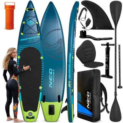 Deska SUP Reefbreak 350 x 81 x 15 cm Neo-Sport 170300 Deska SUP Reefbreak 350 x 81 x 15 cm Neo-Sport 170300