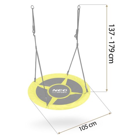 Huśtawka bocianie gniazdo Neo-Sport Swingo 100 cm Huśtawka bocianie gniazdo Neo-Sport Swingo 100 cm