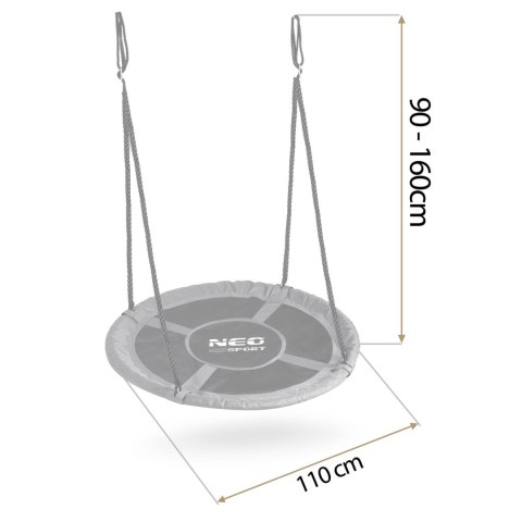 Huśtawka bocianie gniazdo Neo-Sport Swingo 110 cm Huśtawka bocianie gniazdo Neo-Sport Swingo 110 cm