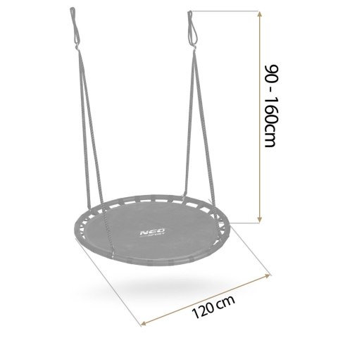 Huśtawka bocianie gniazdo Neo-Sport Swingo 120 cm Huśtawka bocianie gniazdo Neo-Sport Swingo 120 cm
