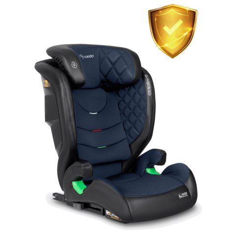 Fotelik samochodowy Nukido Louis czarno-granatowy 15-36 kg ISOFIX Fotelik samochodowy Nukido Louis czarno-granatowy 15-36 kg ISOFIX