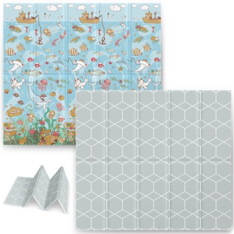 Mata piankowa edukacyjna składana 200 x 180 x 1 cm Nukido NK-340 ocean Mata piankowa edukacyjna składana 200 x 180 x 1 cm Nukido NK-340 ocean