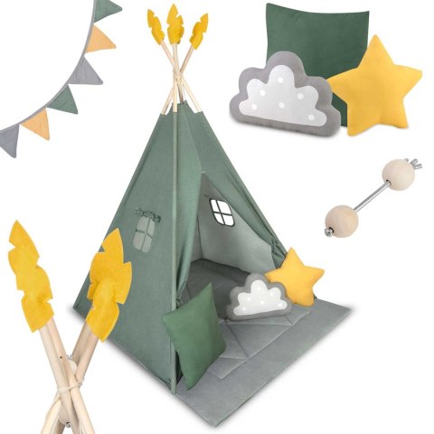 Namiot tipi dla dzieci NK-406 Nukido - zielony Namiot tipi dla dzieci NK-406 Nukido - zielony