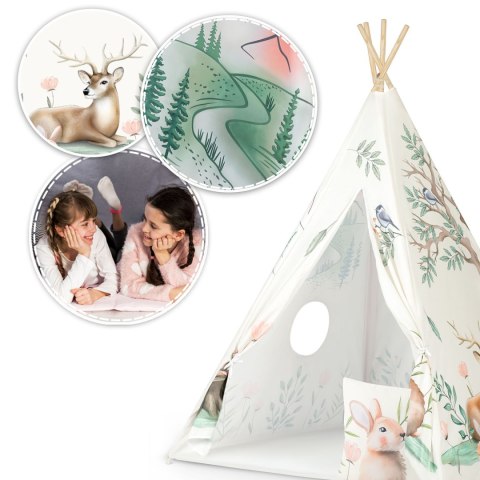 Namiot tipi dla dzieci Nukido - beżowe Namiot tipi dla dzieci Nukido - beżowe