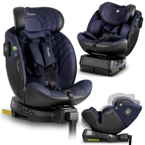 Fotelik samochodowy Nukido Aero Line czarno-granatowy 0-36 kg ISOFIX Fotelik samochodowy Nukido Aero Line czarno-granatowy 0-36 kg ISOFIX