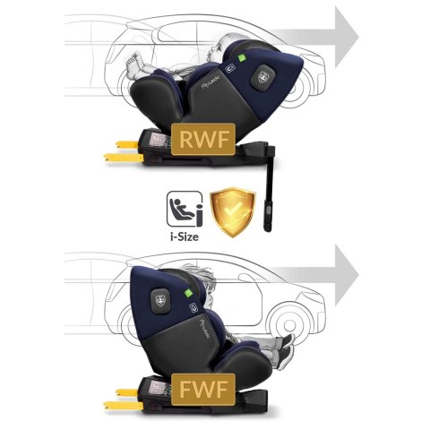 Fotelik samochodowy Nukido Aero Line czarno-granatowy 0-36 kg ISOFIX Fotelik samochodowy Nukido Aero Line czarno-granatowy 0-36 kg ISOFIX