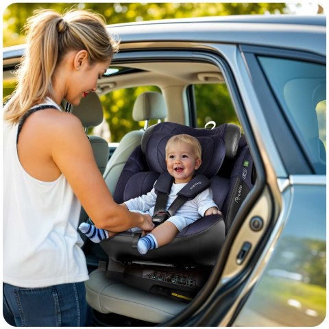 Fotelik samochodowy Nukido Aero Line czarno-granatowy 0-36 kg ISOFIX Fotelik samochodowy Nukido Aero Line czarno-granatowy 0-36 kg ISOFIX