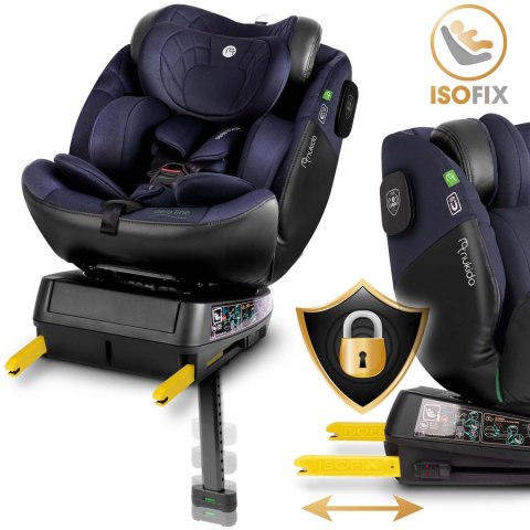 Fotelik samochodowy Nukido Aero Line czarno-granatowy 0-36 kg ISOFIX Fotelik samochodowy Nukido Aero Line czarno-granatowy 0-36 kg ISOFIX