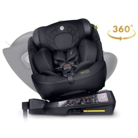Fotelik samochodowy Nukido Aero Line czarny 0-36 kg ISOFIX Fotelik samochodowy Nukido Aero Line czarny 0-36 kg ISOFIX