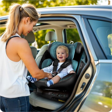 Fotelik samochodowy Nukido Prestige Line czarno-niebieski 0-36 kg ISOFIX Fotelik samochodowy Nukido Prestige Line czarno-niebieski 0-36 kg ISOFIX