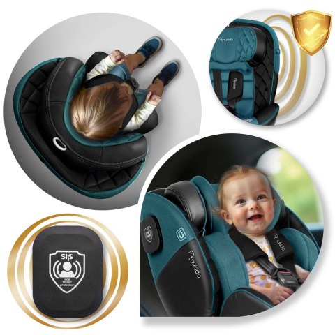 Fotelik samochodowy Nukido Prestige Line czarno-niebieski 0-36 kg ISOFIX Fotelik samochodowy Nukido Prestige Line czarno-niebieski 0-36 kg ISOFIX