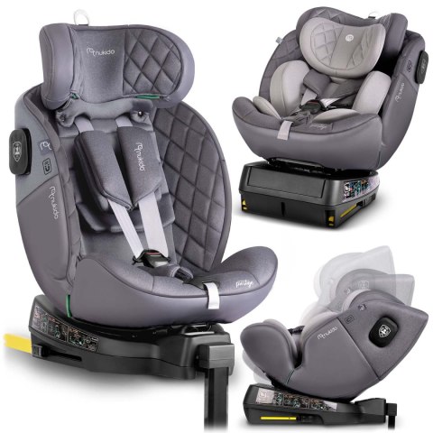 Fotelik samochodowy Nukido Prestige Line szary 0-36 kg ISOFIX Fotelik samochodowy Nukido Prestige Line szary 0-36 kg ISOFIX