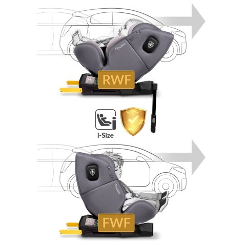 Fotelik samochodowy Nukido Prestige Line szary 0-36 kg ISOFIX Fotelik samochodowy Nukido Prestige Line szary 0-36 kg ISOFIX