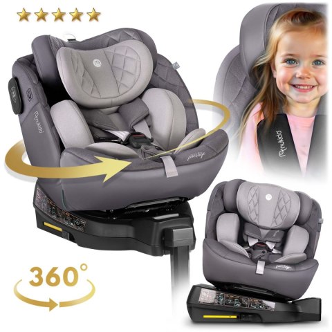 Fotelik samochodowy Nukido Prestige Line szary 0-36 kg ISOFIX Fotelik samochodowy Nukido Prestige Line szary 0-36 kg ISOFIX