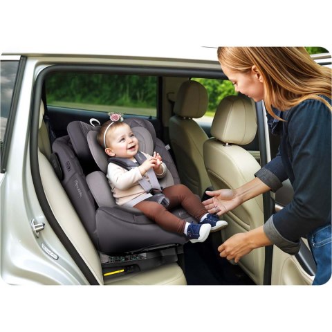 Fotelik samochodowy Nukido Prestige Line szary 0-36 kg ISOFIX Fotelik samochodowy Nukido Prestige Line szary 0-36 kg ISOFIX